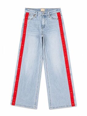 Alice+Olivia ROLA WIDE LEG SNAP SIDE JEAN Size 25